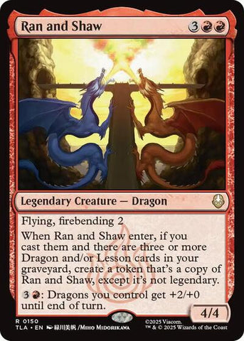 Ran and Shaw (Avatar: The Last Airbender) Near Mint Foil