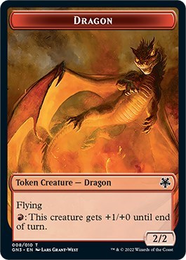 Dragon / Elf Warrior Double-sided Token (Magic Game Night: Free-For-All) Near Mint