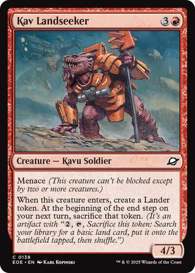 Kav Landseeker (Edge of Eternities) Near Mint Foil