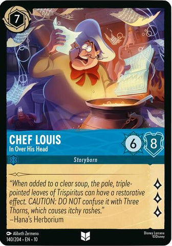 Chef Louis - In Over His Head (Whispers in the Well) Near Mint Cold Foil