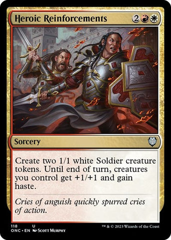 Heroic Reinforcements (Commander: Phyrexia: All Will Be One) Near Mint