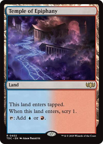 Temple of Epiphany (Commander: Tarkir: Dragonstorm) Near Mint