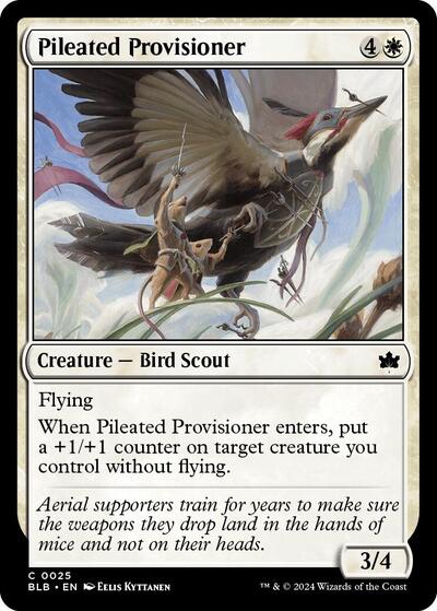 Pileated Provisioner (Bloomburrow) Near Mint Foil