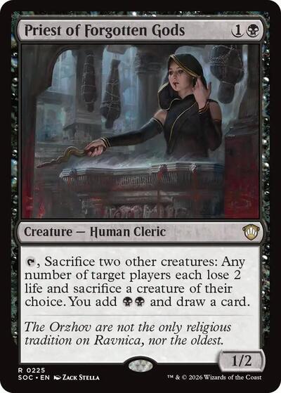 Priest of Forgotten Gods (Commander: Secrets of Strixhaven) Near Mint