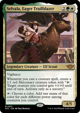 Selvala, Eager Trailblazer (Outlaws of Thunder Junction) Near Mint