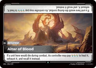 Altar of Blood (Unleashed) Near Mint Foil