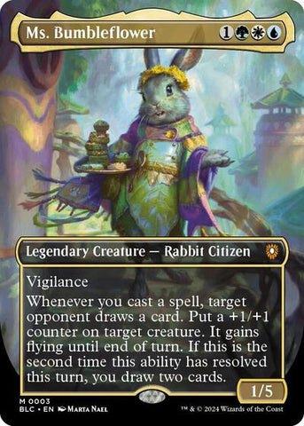 Ms. Bumbleflower (Borderless) (Commander: Bloomburrow) Near Mint Foil