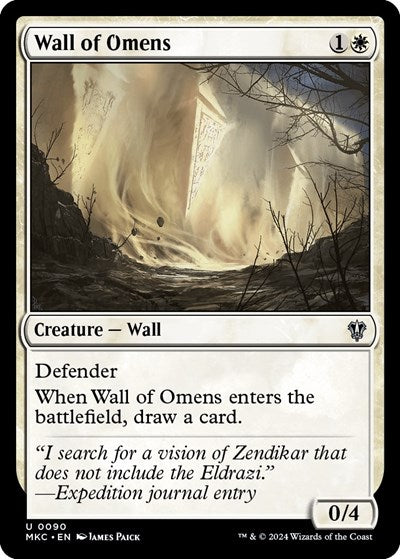Wall of Omens (Commander: Murders at Karlov Manor) Near Mint
