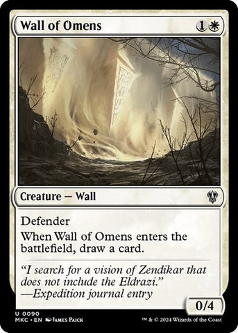 Wall of Omens (Commander: Murders at Karlov Manor) Near Mint
