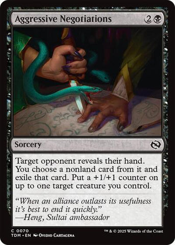 Aggressive Negotiations (Tarkir: Dragonstorm) Near Mint