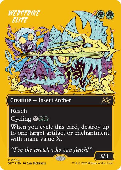 Webstrike Elite (Borderless) (First-Place Foil) (Aetherdrift) Near Mint Foil