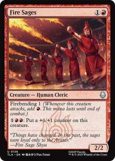 Fire Sages (Avatar: The Last Airbender) Near Mint Foil