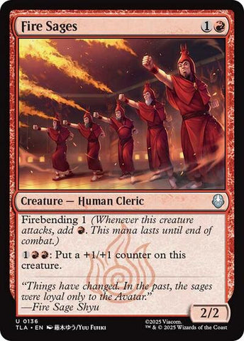 Fire Sages (Avatar: The Last Airbender) Near Mint Foil