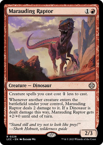 Marauding Raptor (Commander: The Lost Caverns of Ixalan) Near Mint