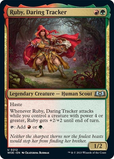 Ruby, Daring Tracker (Wilds of Eldraine) Near Mint Foil