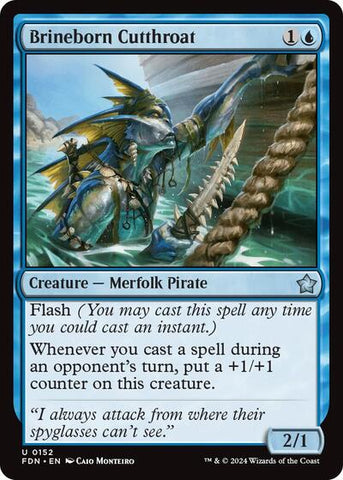 Brineborn Cutthroat (Foundations) Near Mint Foil