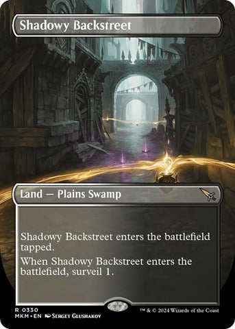 Shadowy Backstreet (Borderless) (Murders at Karlov Manor) Near Mint