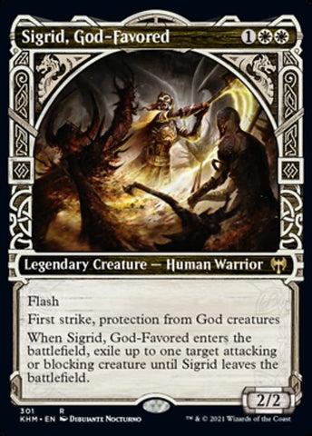 Sigrid, God-Favored (Showcase) (Kaldheim) Near Mint