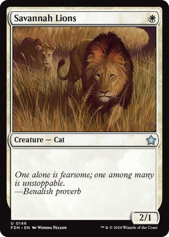 Savannah Lions (Foundations) Near Mint