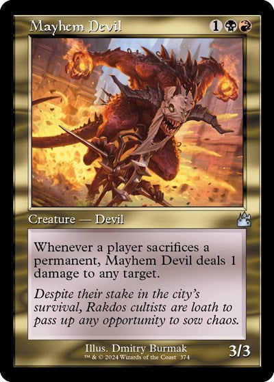 Mayhem Devil (Retro Frame) (Ravnica Remastered) Near Mint