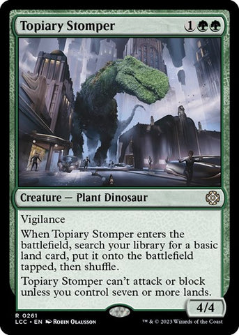 Topiary Stomper (Commander: The Lost Caverns of Ixalan) Near Mint