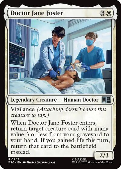 Doctor Jane Foster (Commander: Marvel Super Heroes) Near Mint Foil