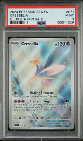 2024 POKEMON SFA EN-SHROUDED FABLE 071 CRESSELIA IR PSA 9
