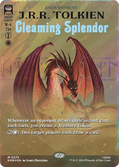 Gleaming Splendor (Borderless) (Surge Foil) (The Hobbit) Near Mint Foil
