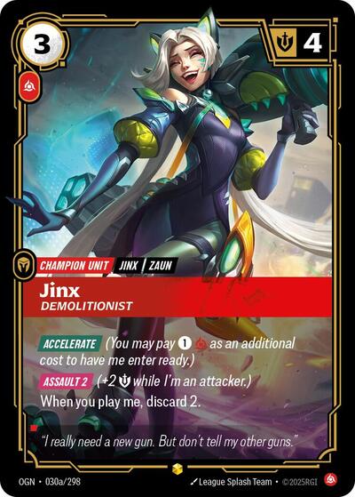 Jinx Demolitionist (Alternate Art) (Origins) Near Mint Foil