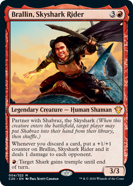 Brallin, Skyshark Rider (Commander 2020 Ikoria) Near Mint