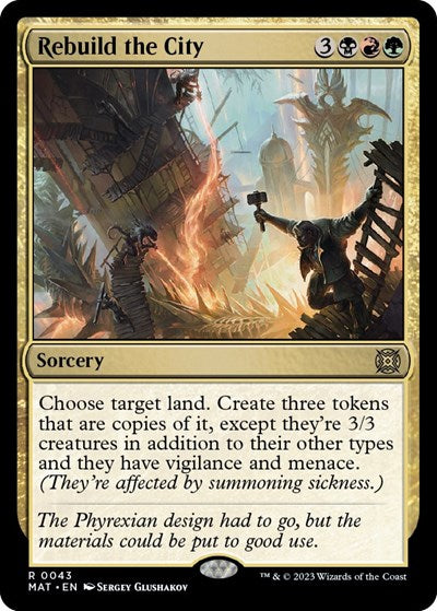 Rebuild the City (March of the Machine: The Aftermath) Near Mint Foil