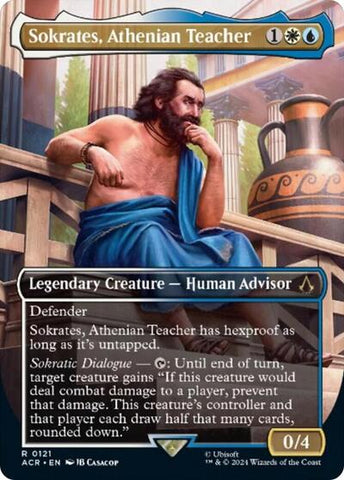 Sokrates, Athenian Teacher (Borderless) (Universes Beyond: Assassin's Creed) Near Mint