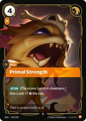Primal Strength (Origins) Near Mint Foil