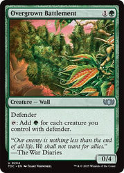 Overgrown Battlement (Commander: Tarkir: Dragonstorm) Near Mint