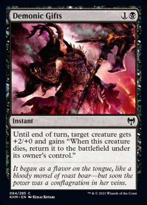 Demonic Gifts (Kaldheim) Near Mint Foil