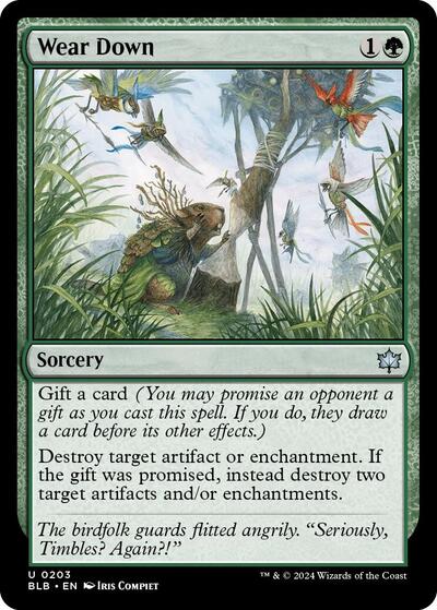 Wear Down (Bloomburrow) Near Mint Foil