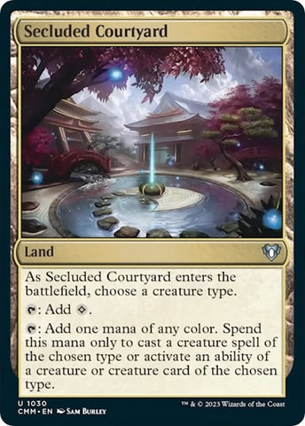 Secluded Courtyard (Commander Masters) Near Mint