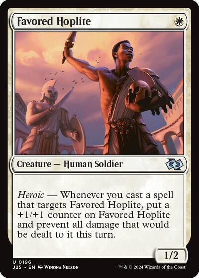 Favored Hoplite (Foundations Jumpstart) Near Mint