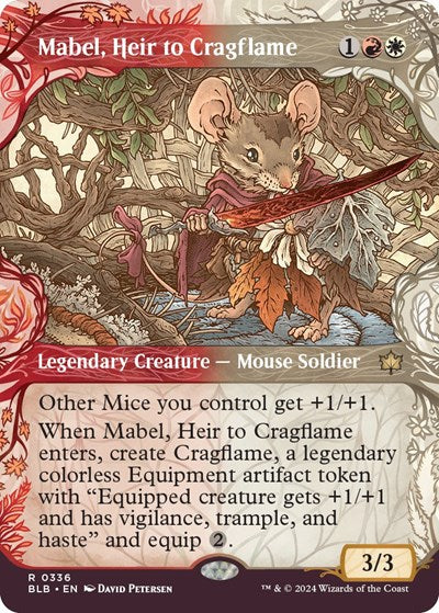 Mabel, Heir to Cragflame (Showcase) (Bloomburrow) Near Mint