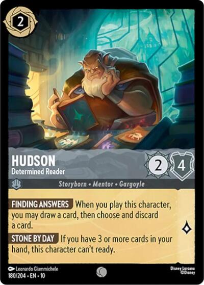 Hudson - Determined Reader (Whispers in the Well) Near Mint Cold Foil