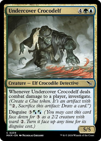 Undercover Crocodelf (Murders at Karlov Manor) Near Mint Foil