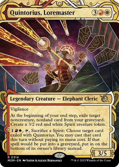 Quintorius, Loremaster (Showcase) (March of the Machine) Near Mint