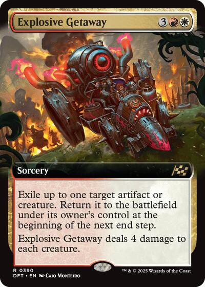 Explosive Getaway (Extended Art) (Aetherdrift) Near Mint Foil