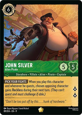 John Silver - Alien Pirate (Fabled) Near Mint Cold Foil
