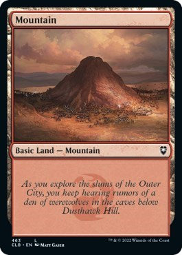 Mountain (463) (Commander Legends: Battle for Baldur's Gate) Near Mint Foil