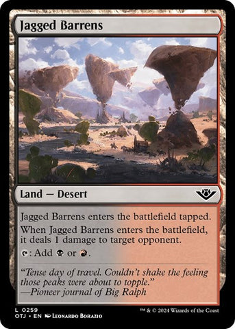 Jagged Barrens (Outlaws of Thunder Junction) Near Mint