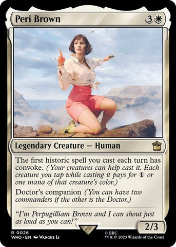 Peri Brown (Universes Beyond: Doctor Who) Near Mint