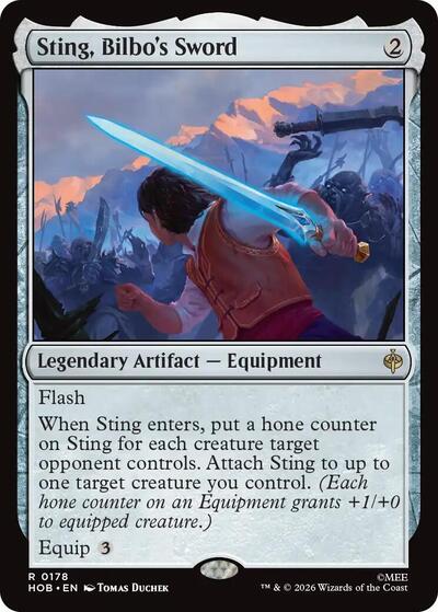 Sting, Bilbo's Sword (The Hobbit) Near Mint Foil