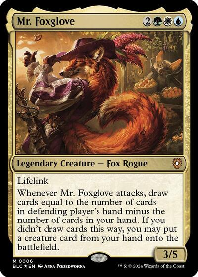 Mr. Foxglove (Commander: Bloomburrow) Near Mint Foil