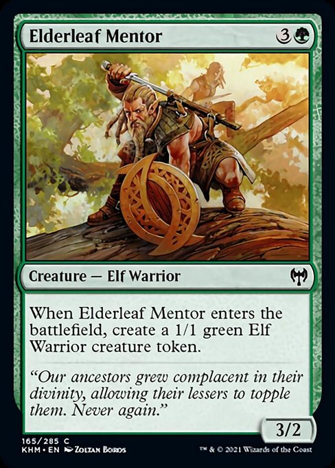 Elderleaf Mentor (Kaldheim) Near Mint Foil
